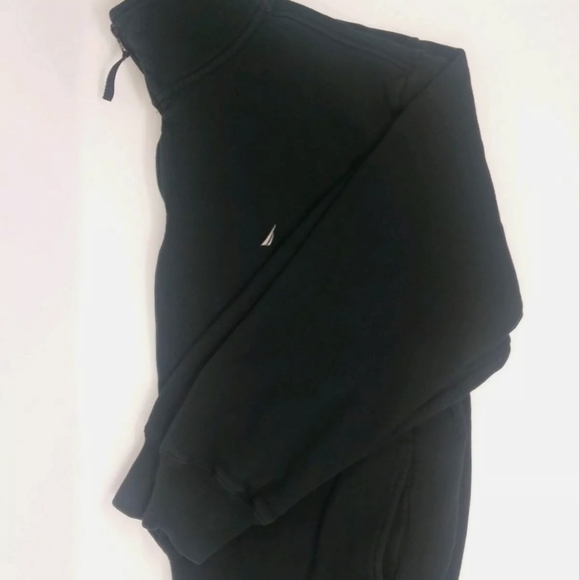 Men's Nautica Dark Navy/Black 1/4 Zip Up Pullover - Picture 2 of 7